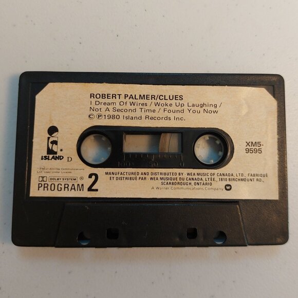Robert Palmer ~ Clues (cassette tape, 1980) tested and works - Picture 3 of 3